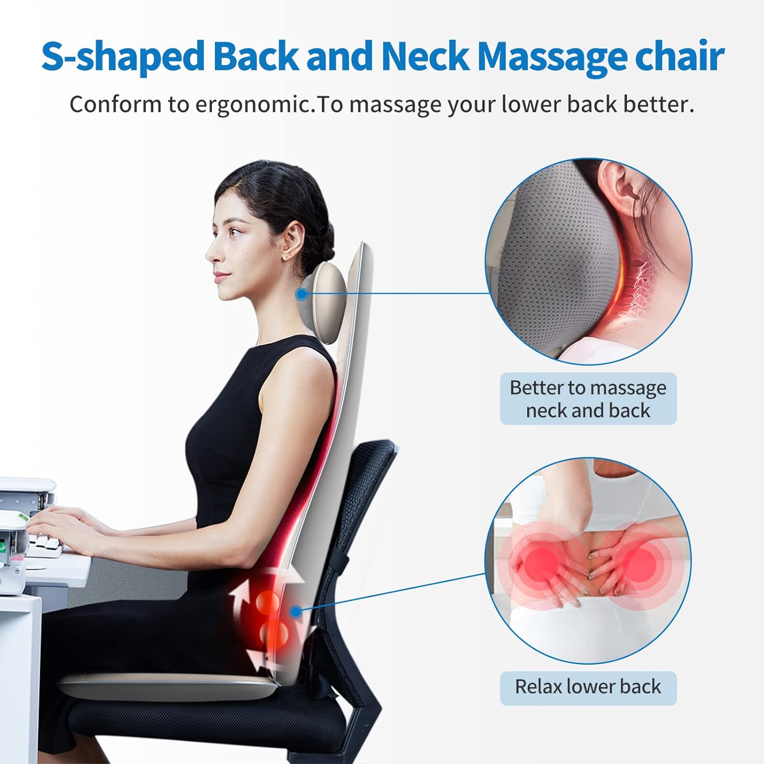 <tc>Silla de Masaje Shiatsu para Cuello y Espalda</tc>