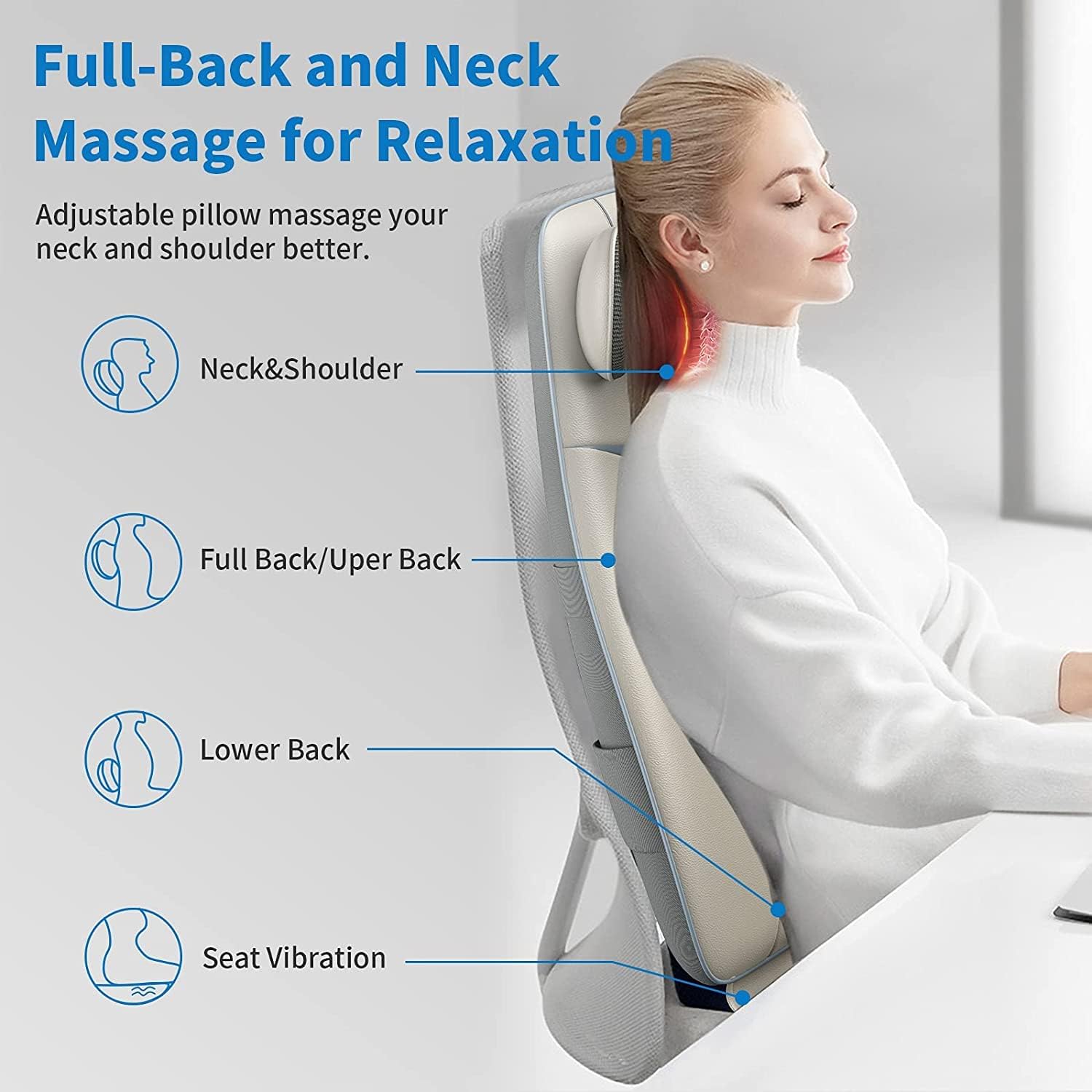 <tc>Silla de Masaje Shiatsu para Cuello y Espalda</tc>