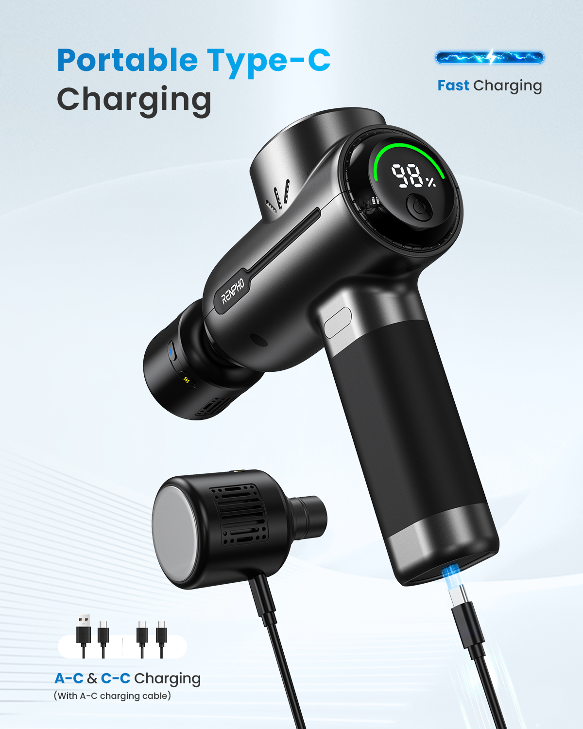 RENPHO Active+ Thermalcool Massagepistole