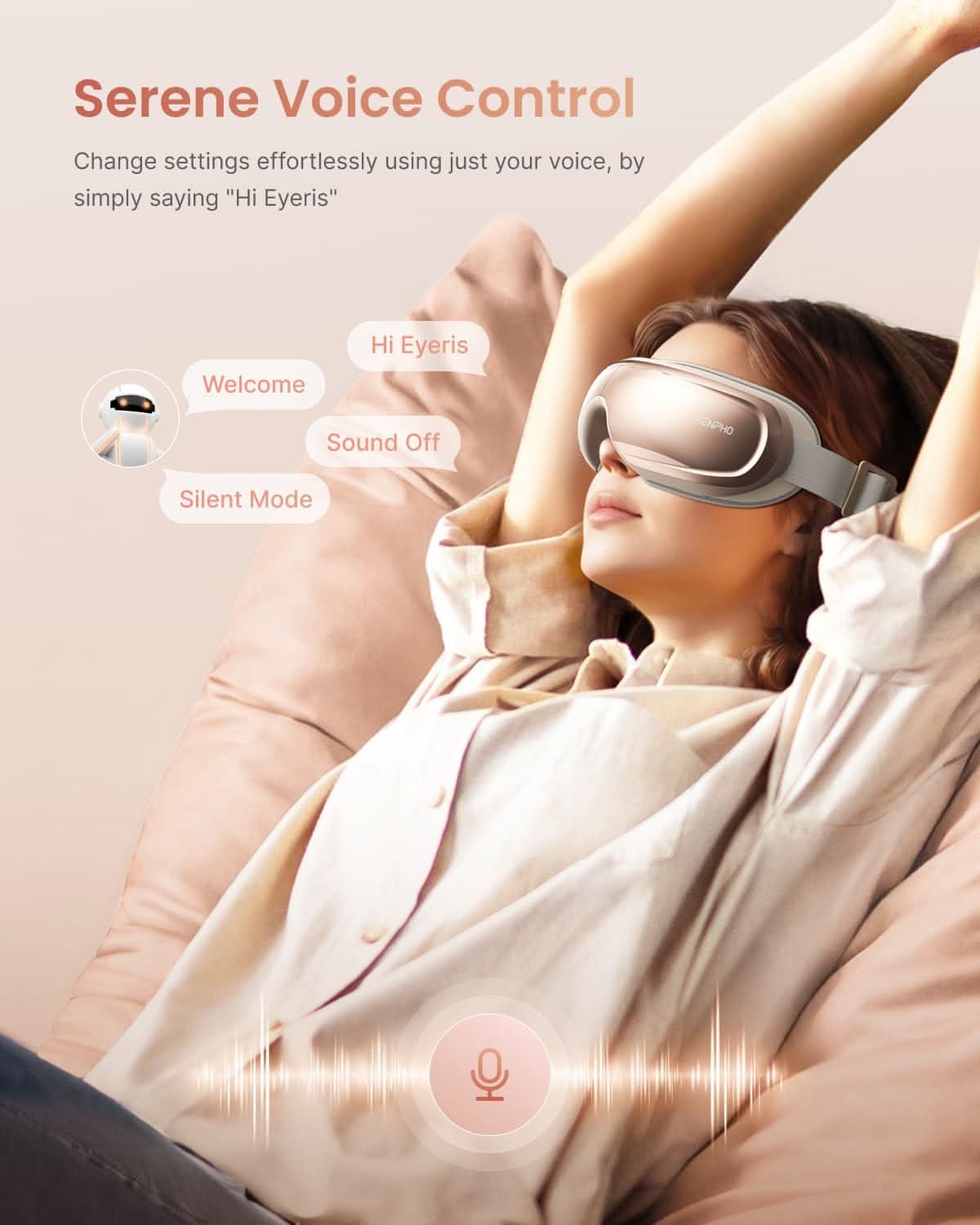Eyeris 3 Rosé Augenmassagegerät