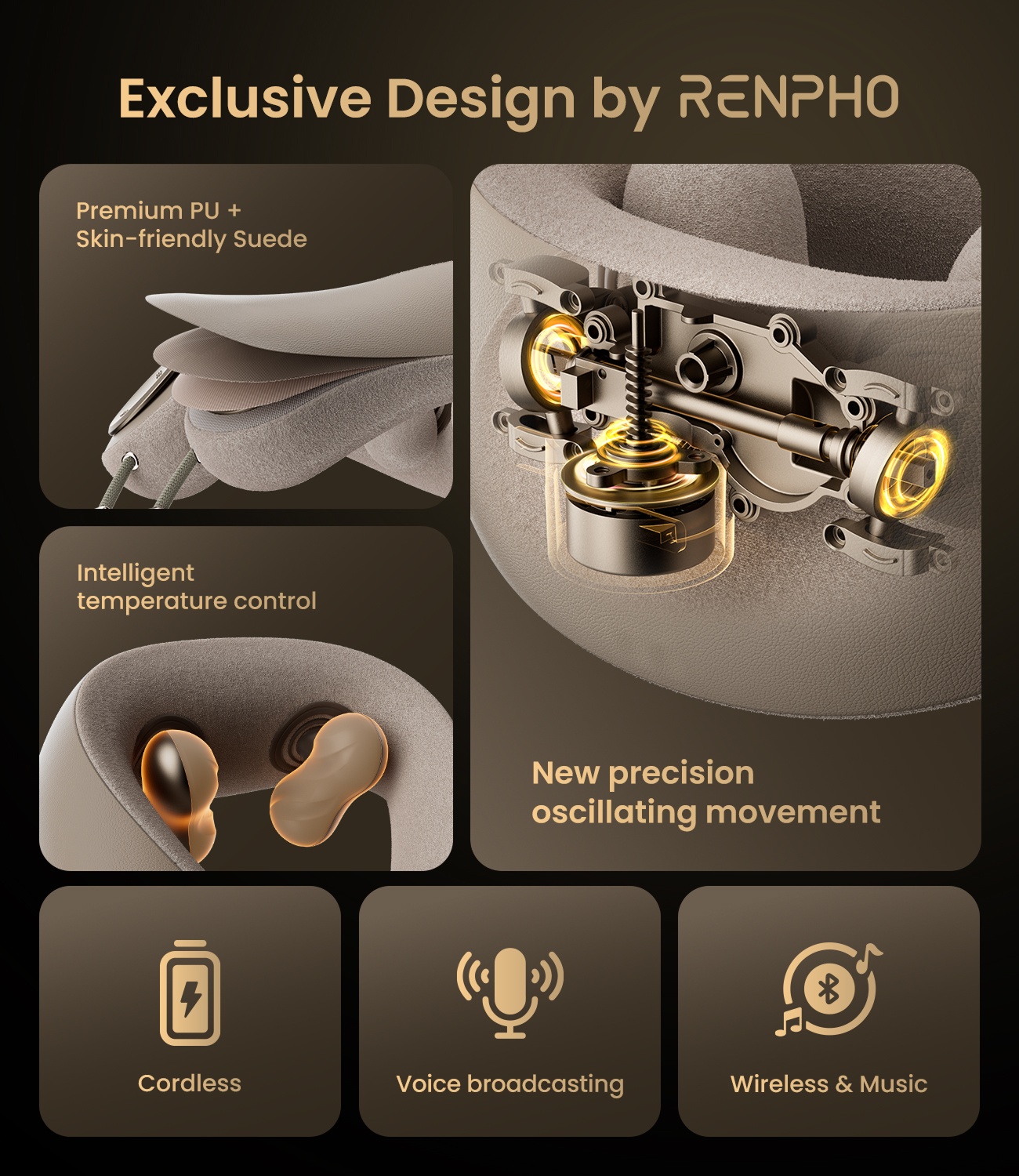 Mini masajeador de cuello y hombros U-Neck