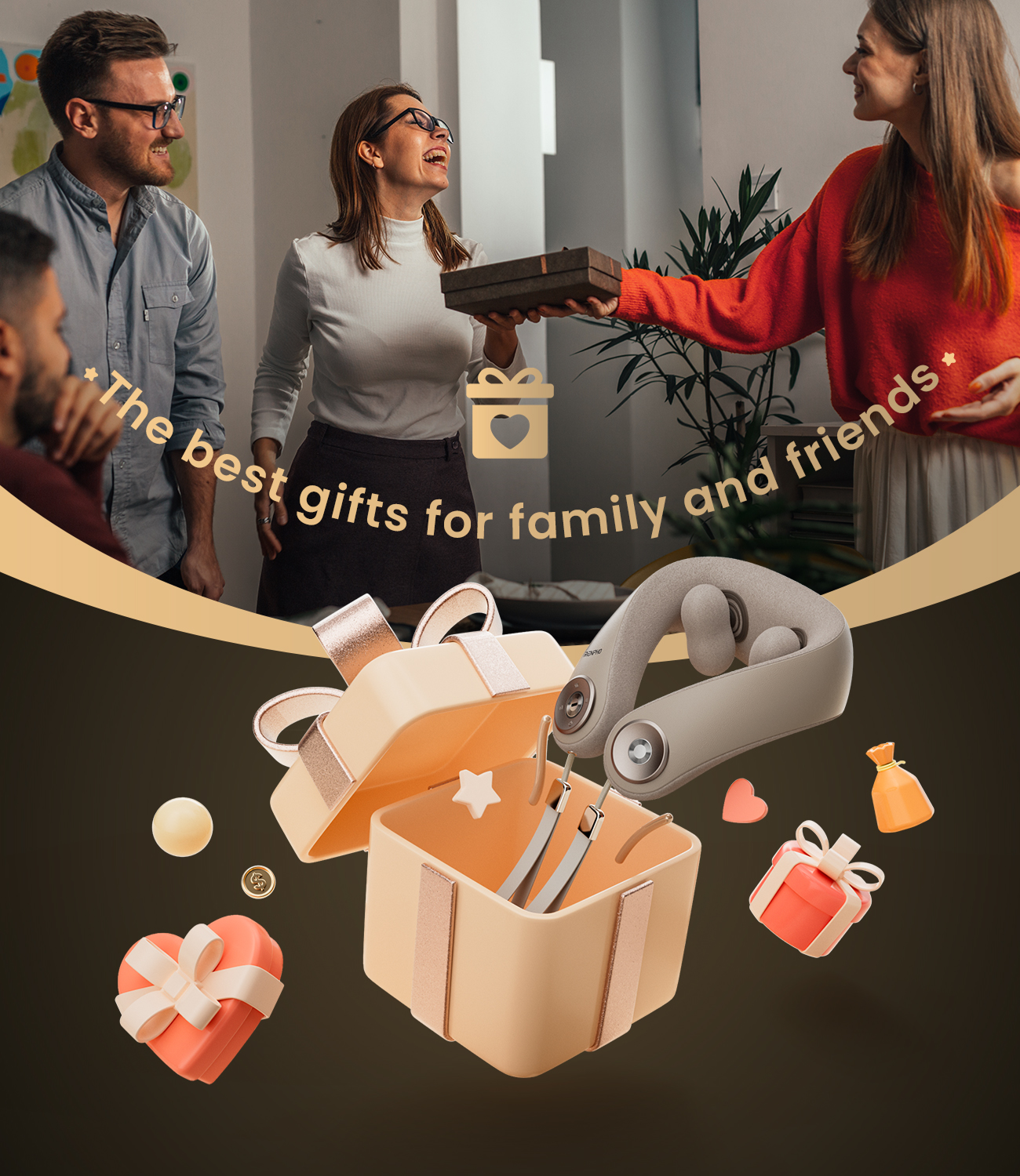 Mini masajeador de cuello y hombros U-Neck