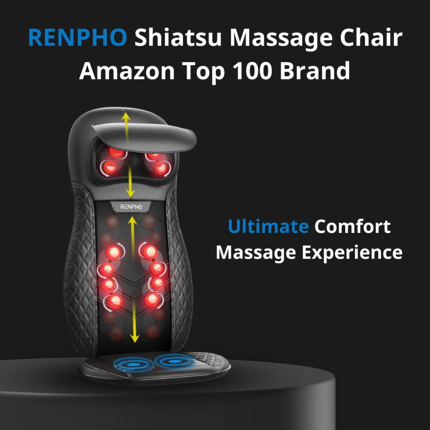 Poltrona massaggiante shiatsu per collo e sedile posteriore - BM066