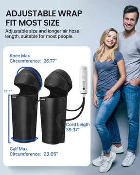 Leg Massager with Heat Air Compression Knee Calf Massage Massager Renpho EU